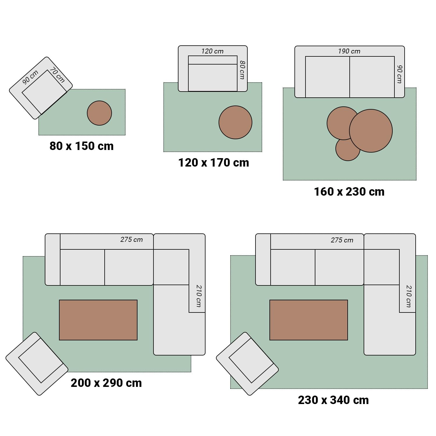 FRAAI | Home & Living In- & Outdoor Vintage Teppich - Kairo Medaillon Terra Dunkelblau - 160x230 cm