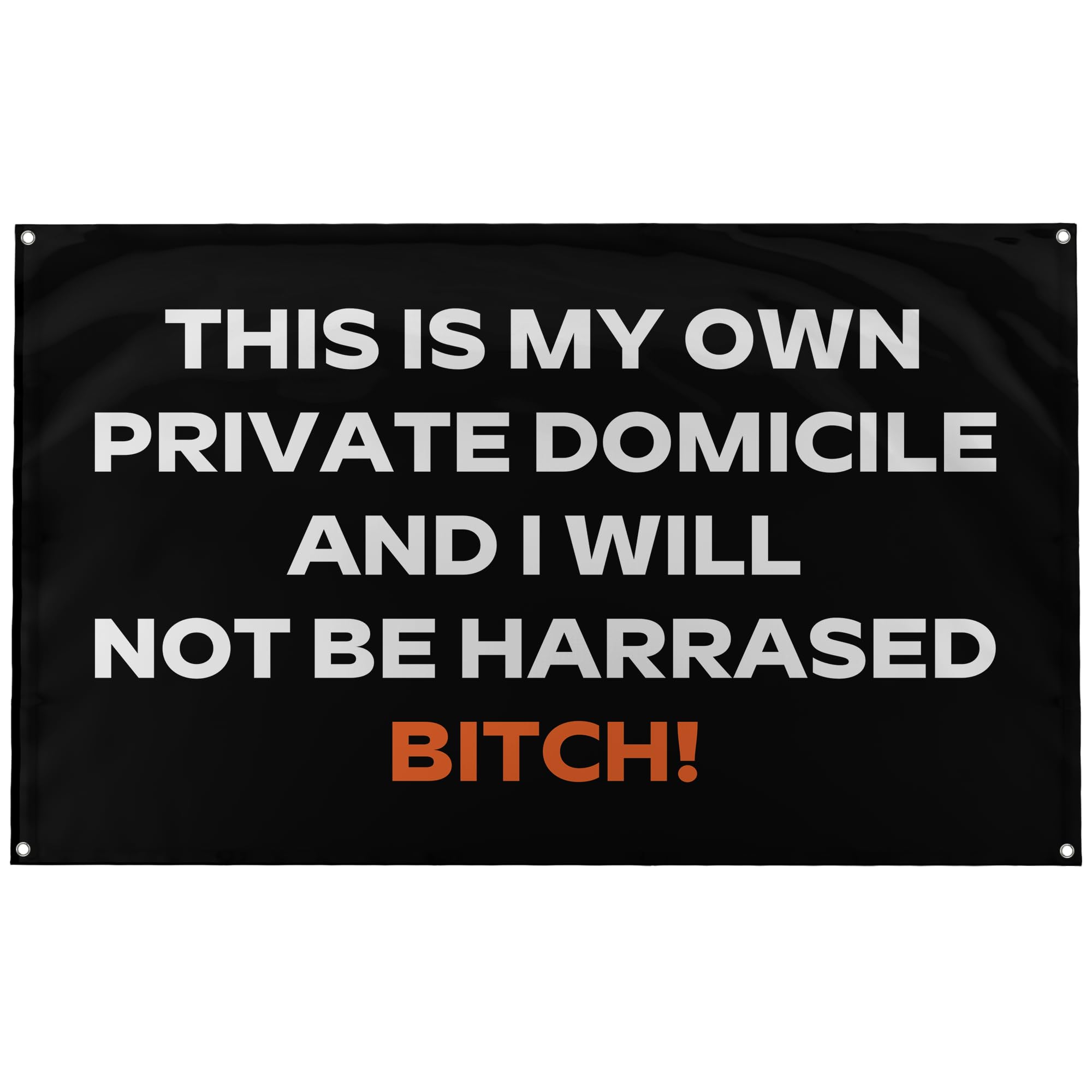 Banger FlagsBanger - This Is My Own Private Domicile And I Will Not Be Harassed Jesse Pinkman Breaking Bad Wall Flag Tapestry College Dorm Banner Wall Decor Design on a 3X5 Feet Flag with 4 Grommets for Easy