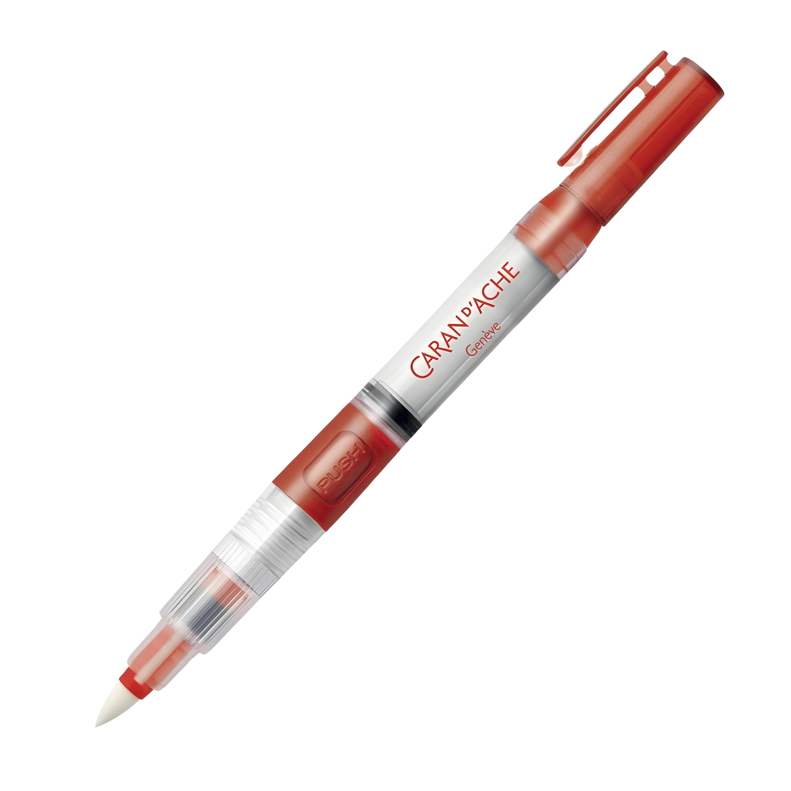 Caran d'Ache Pinceau réservoir d'eau Pinceau fibre rouge