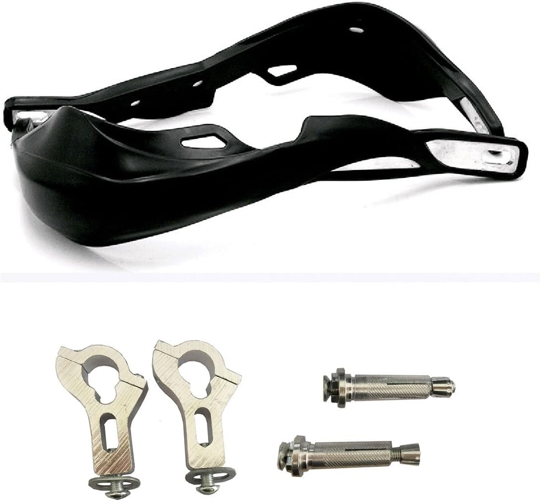TSWNE Black Dual Sport Dirt Bike Handguards ATV MX Motocross Enduro Inside Hand Brush Guards for Yamaha Suzuki (Black)