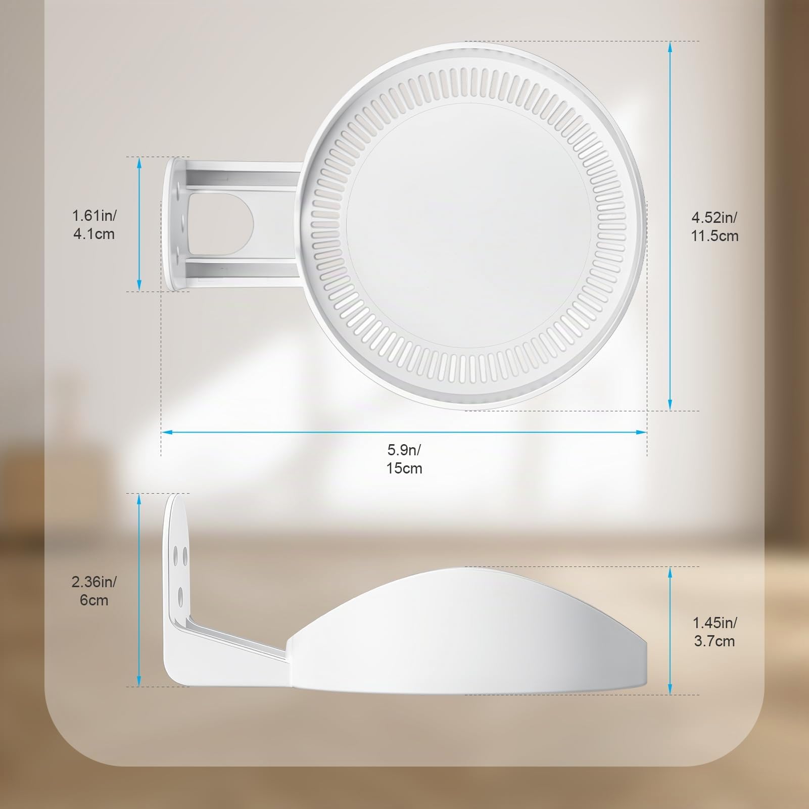 Soporte de pared para TP-Link Deco AX1500/AX3000/X10/X20/X50/X60/X1500/X4300 Pro/X5000/X5400 Pro/W3600/W4500/W6000 (paquete de 1)