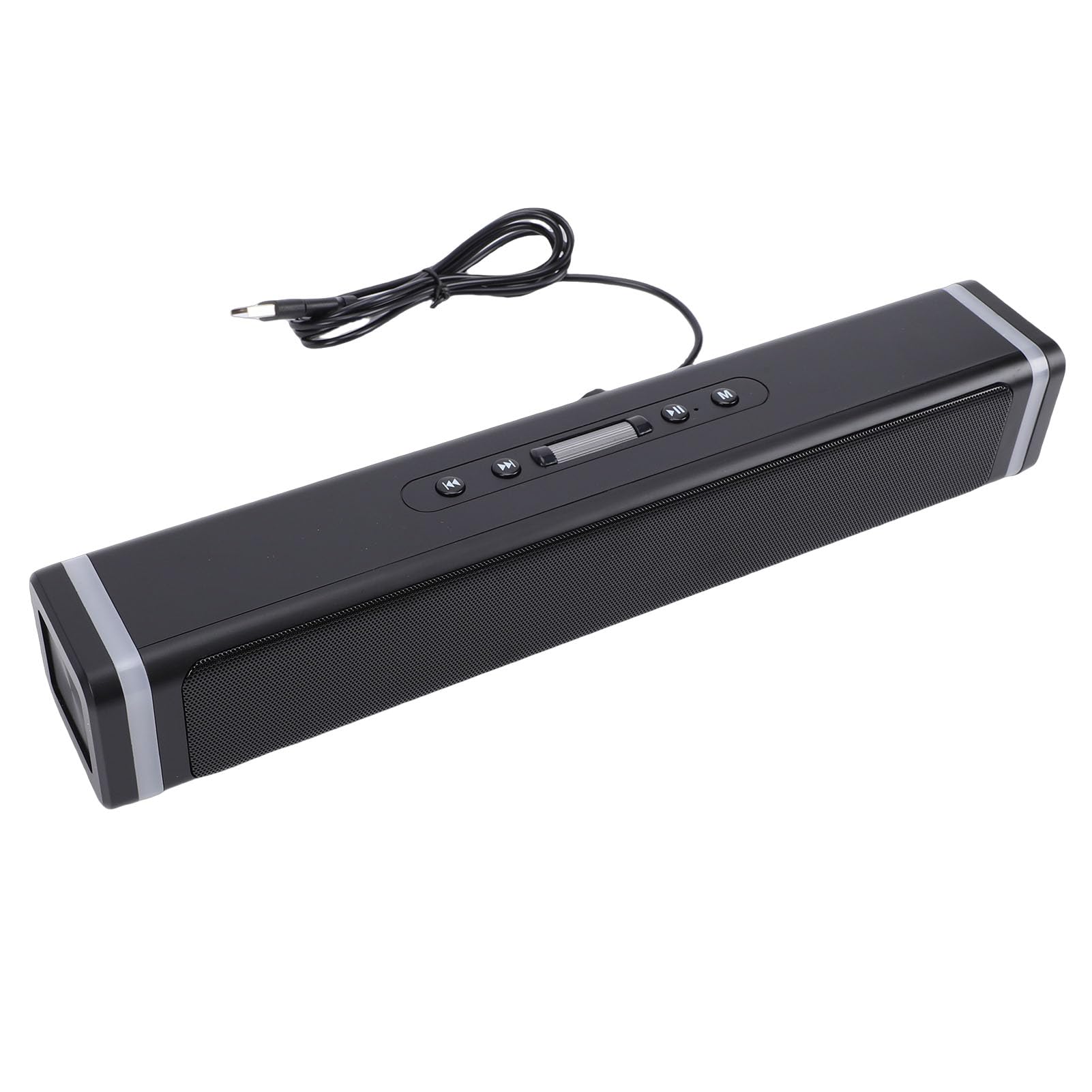 Asixxsix Altoparlanti da Gioco, Soundbar per PC Bluetooth 5.3 con Luce LED RGB Dinamica Manopola del Volume Alimentato Tramite USB Altoparlante Portatile Stereo Plug and Play per Monitor Desktop TV