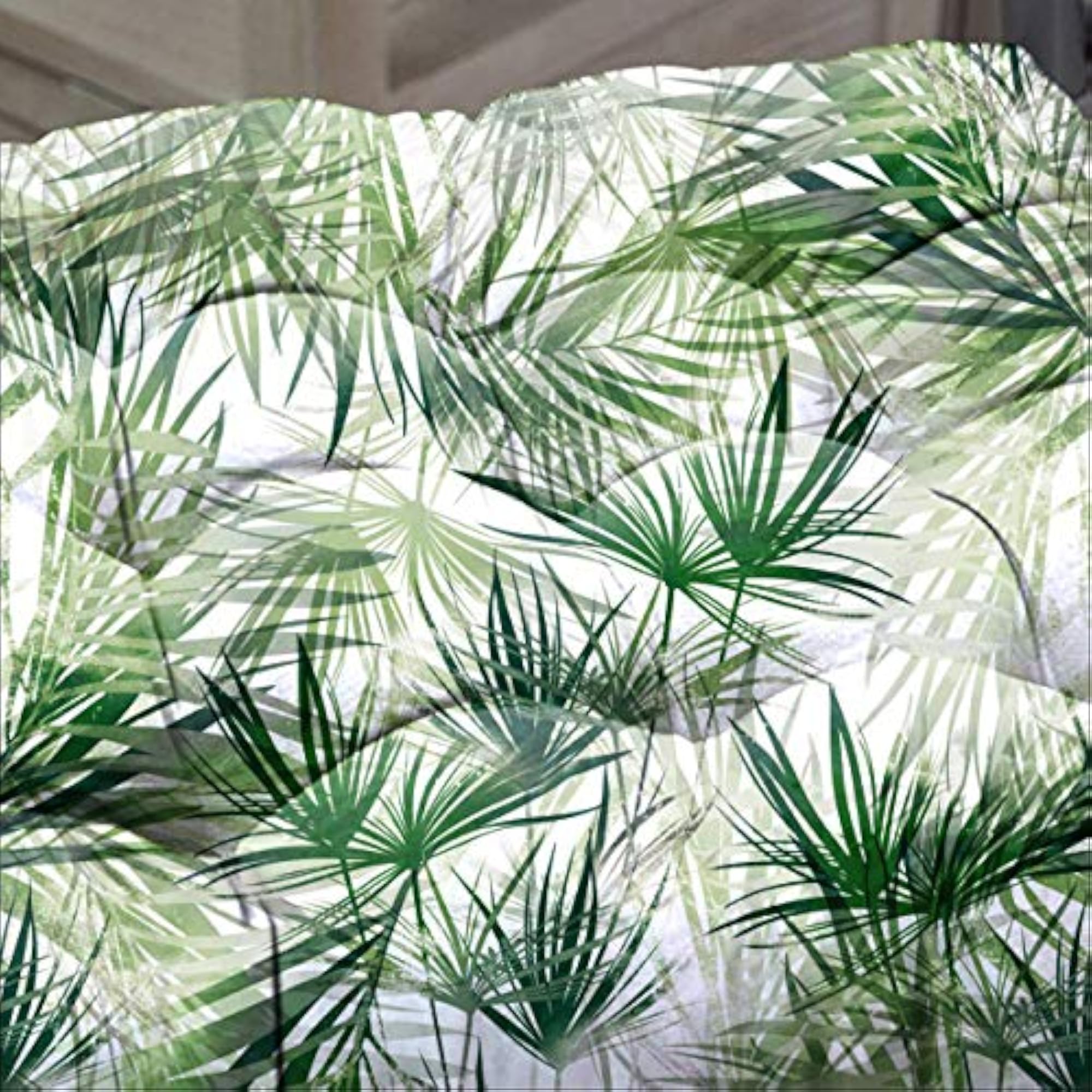 Floral Polyester Chair Pads with Ties, Set of 2