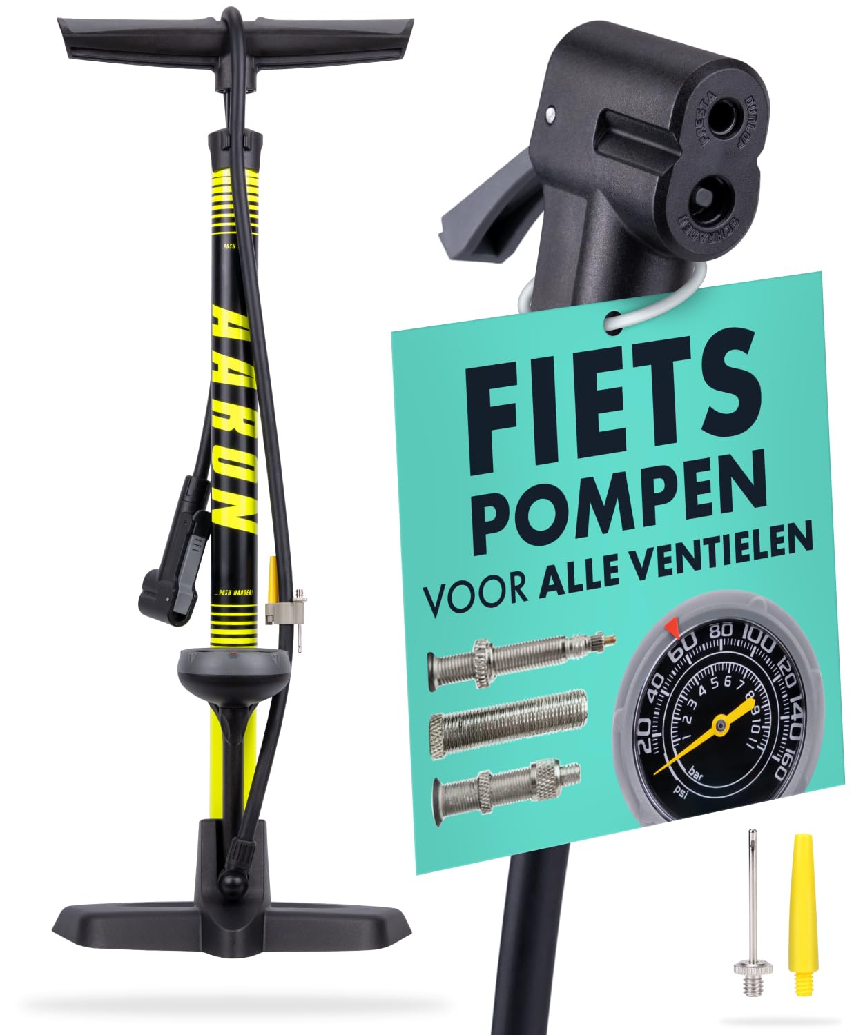 Staande Fietspomp met Manometer