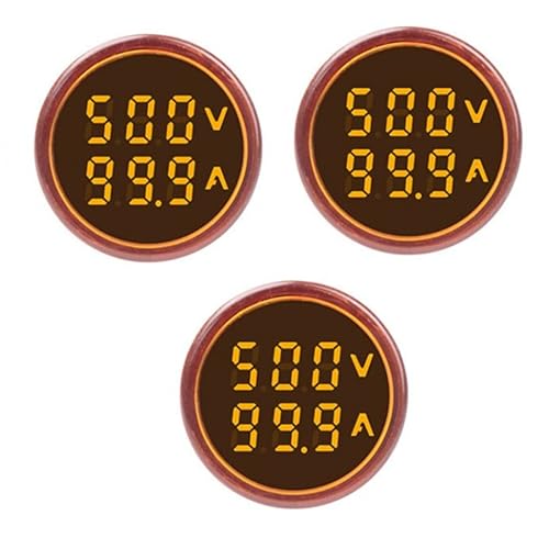 Indicador de corriente y voltaje de CA de 3 piezas con pantalla de dos dígitos, monitor de instrumentos de medición multifunción LED de cabeza disponible en Yaxa Peru