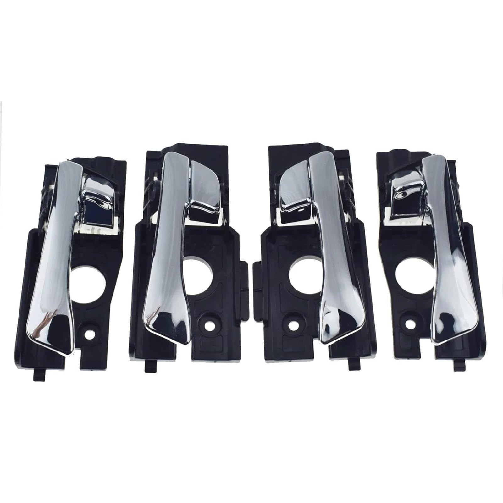 Zingori Front Rear 4Pcs Car Interior Door Handle Front Rear Left Right Inside Interior Inner Door Handle For Hyundai For Accent 2012-2017(Front Rear 4Pcs)