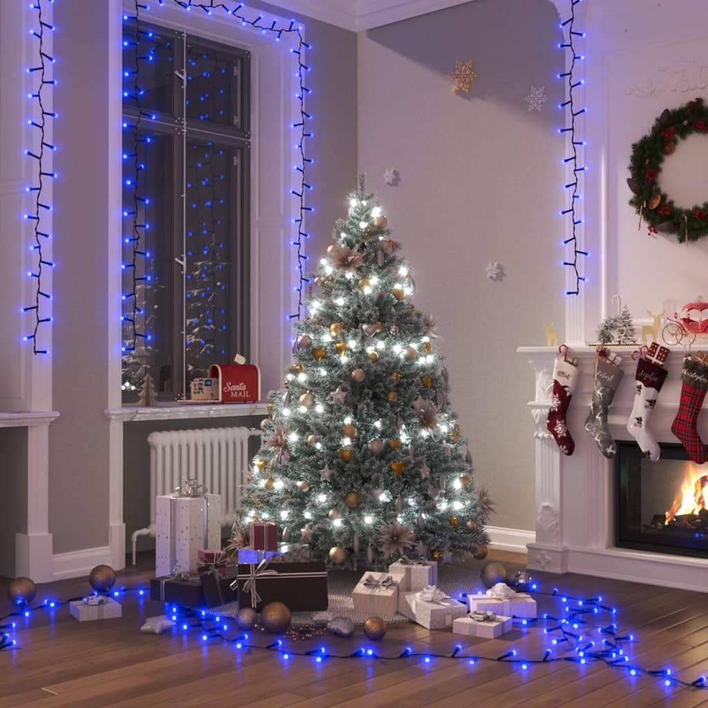 lucine a batteria,luci led usb,luci a led a batteria,Stringa LED Compatta con 3000 Luci LED Blu 65 m PVCIdeal für Weihnachtsfeiern, Wandambiente