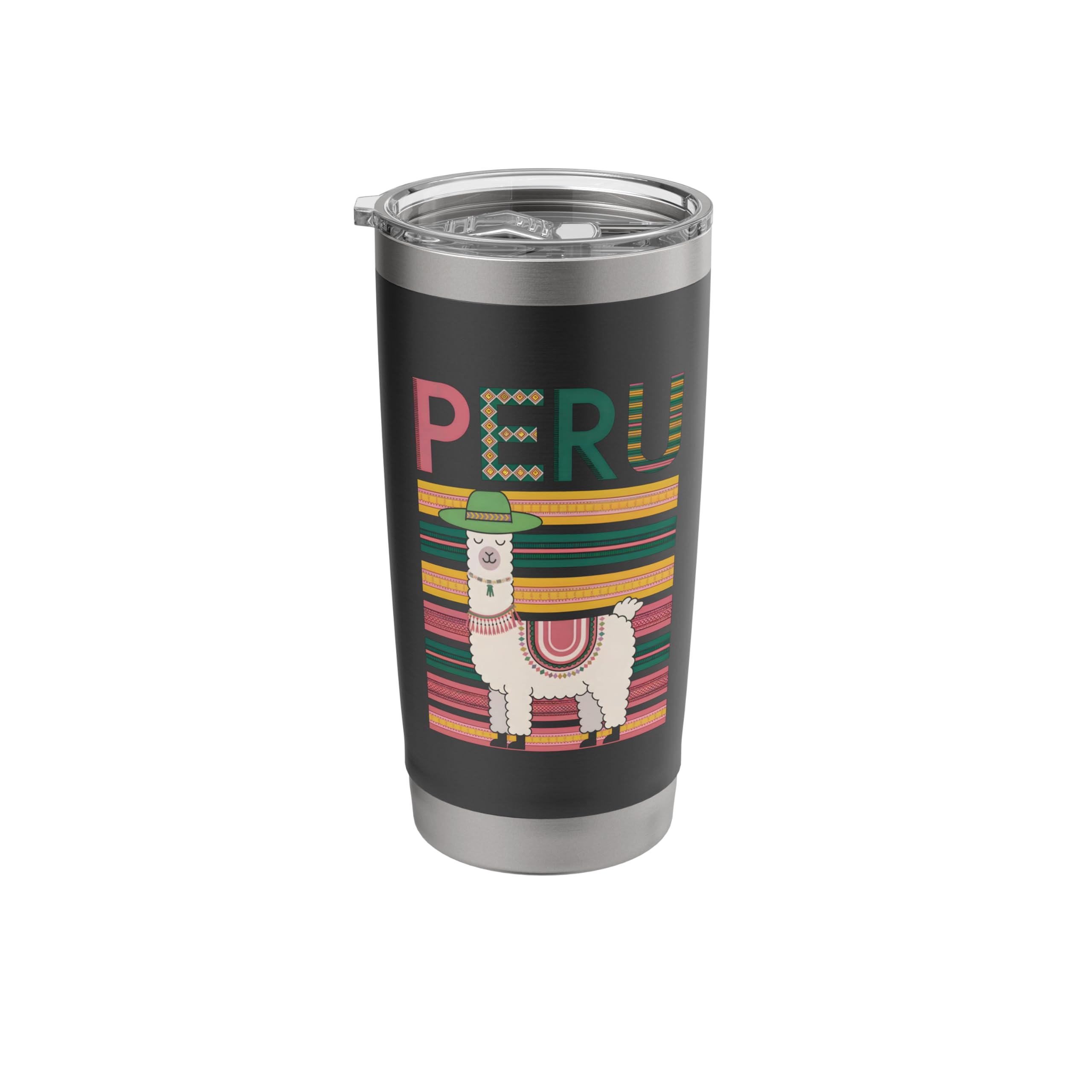 Cute Peruvian Llama from Peru - Fun Peru Design Stainless Steel Insulated Tumbler
