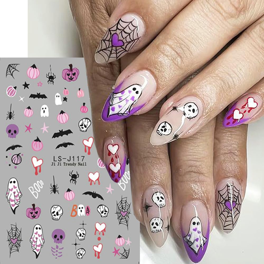 Stickers/décalcomanies Halloween Pour Ongles - Référence YZW3158, Water Decals, Neufs