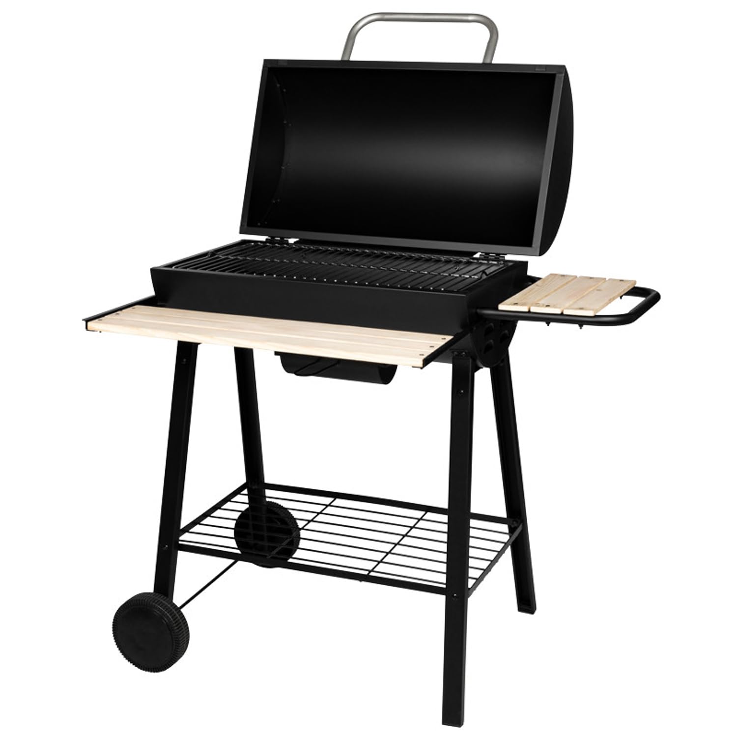 Somagic Grill węglowy z ruchomym wózkiem i półkami