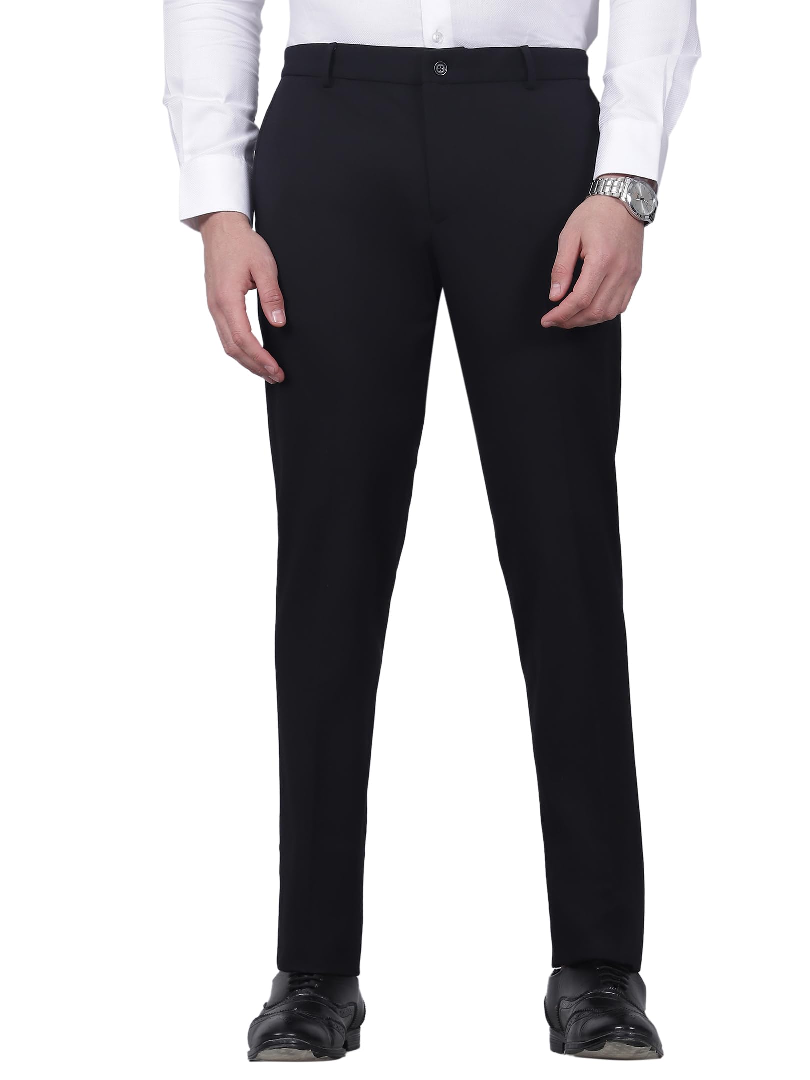 cantabil Men's Solid Regualr Fit Formal Trouser (P_MTRF00217)-picture-29