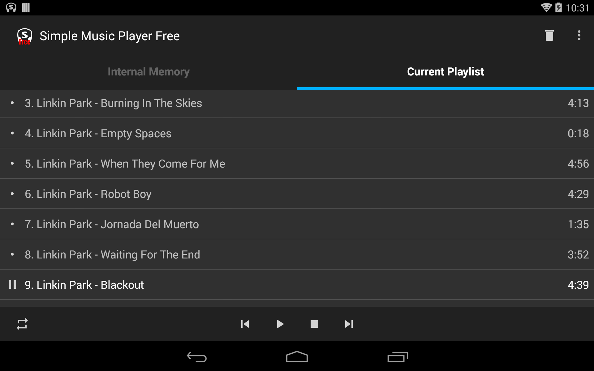 Simple Music Player for Android