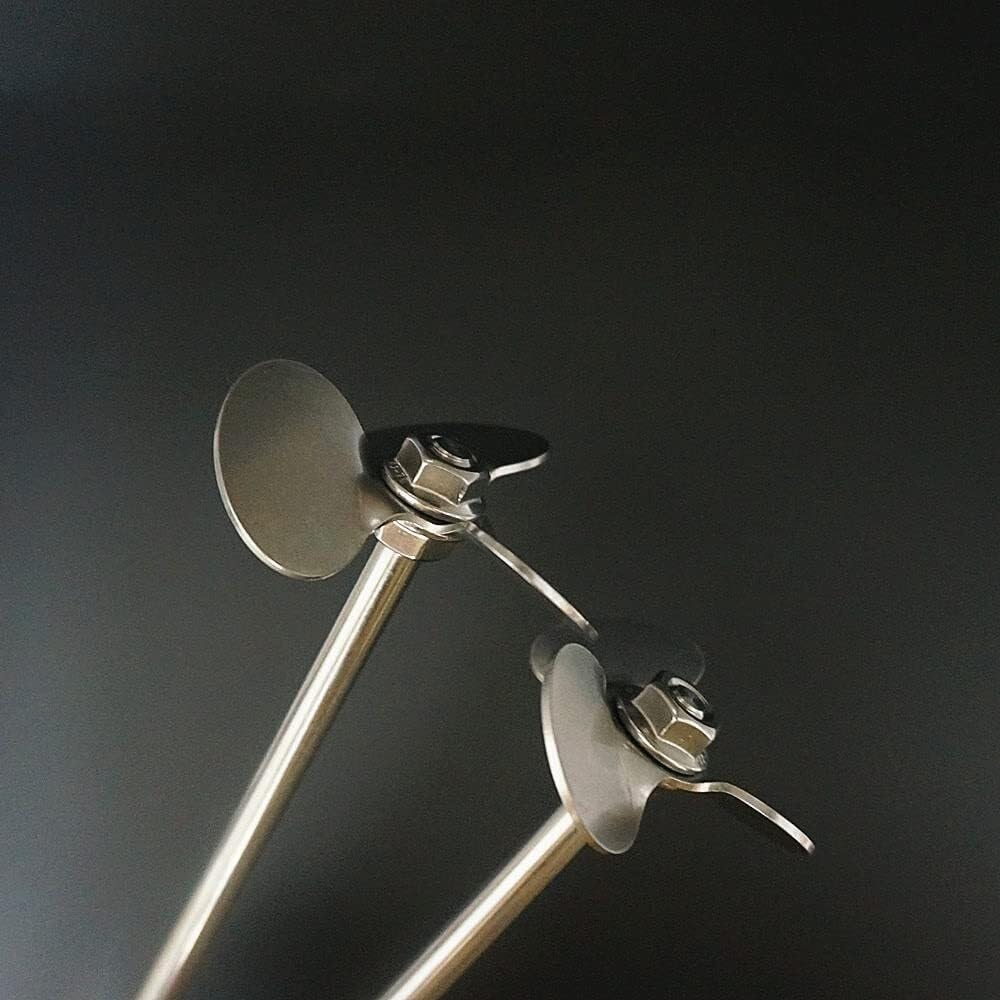 1 Ensemble Agitateur À Pales Trois Feuilles En Acier Inoxydable De Laboratoire Avec Tige De Malaxage(4cm blade with rod)