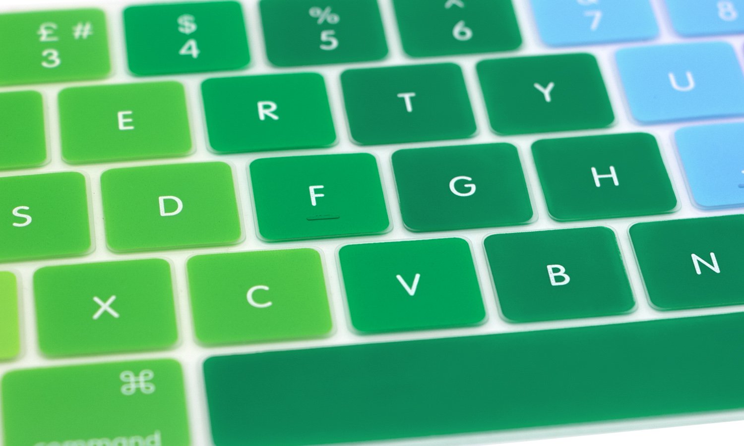 Cover Per Tastiera In Silicone Ombre Rainbow Per MacBook Pro 13'' E 15'' Con Touch Bar (Modelli 2016-2019) - Layout Italiano/EU - 3