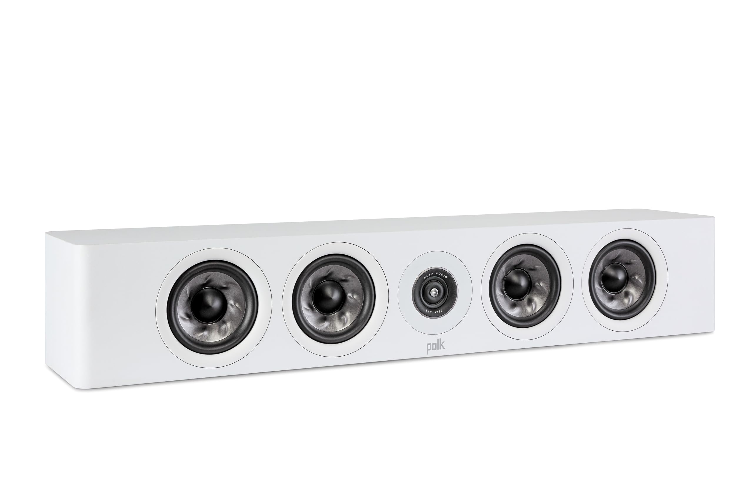 Reserve Series R350 Slim Center Channel Loudspeaker, Doubles as L/R Surround Speaker, 1 Pinnacle Tweeter & Four 4 Turbine Woofers, Dolby Atmos & IMAX Enhanced, Home Stereo Speakers, White