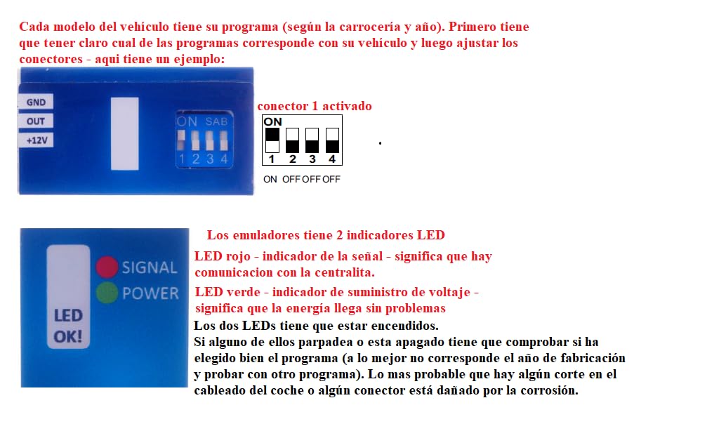 TBVPARTS Emulateur Capteur Occupation Siège SRS Simulateur Copilote Émulateur Bypass Simulateur Pour W203 2004-2007 W209 2005-2009 Solution de panne Lumière Rouge Tapis