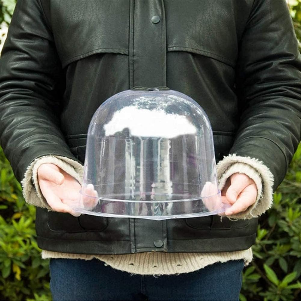 Campana para Plantas de Jardín, Tapa de Campana en Forma de Cúpula Transparente para Plantas, Campanas de propagación 6 Piezas para Calentamiento
