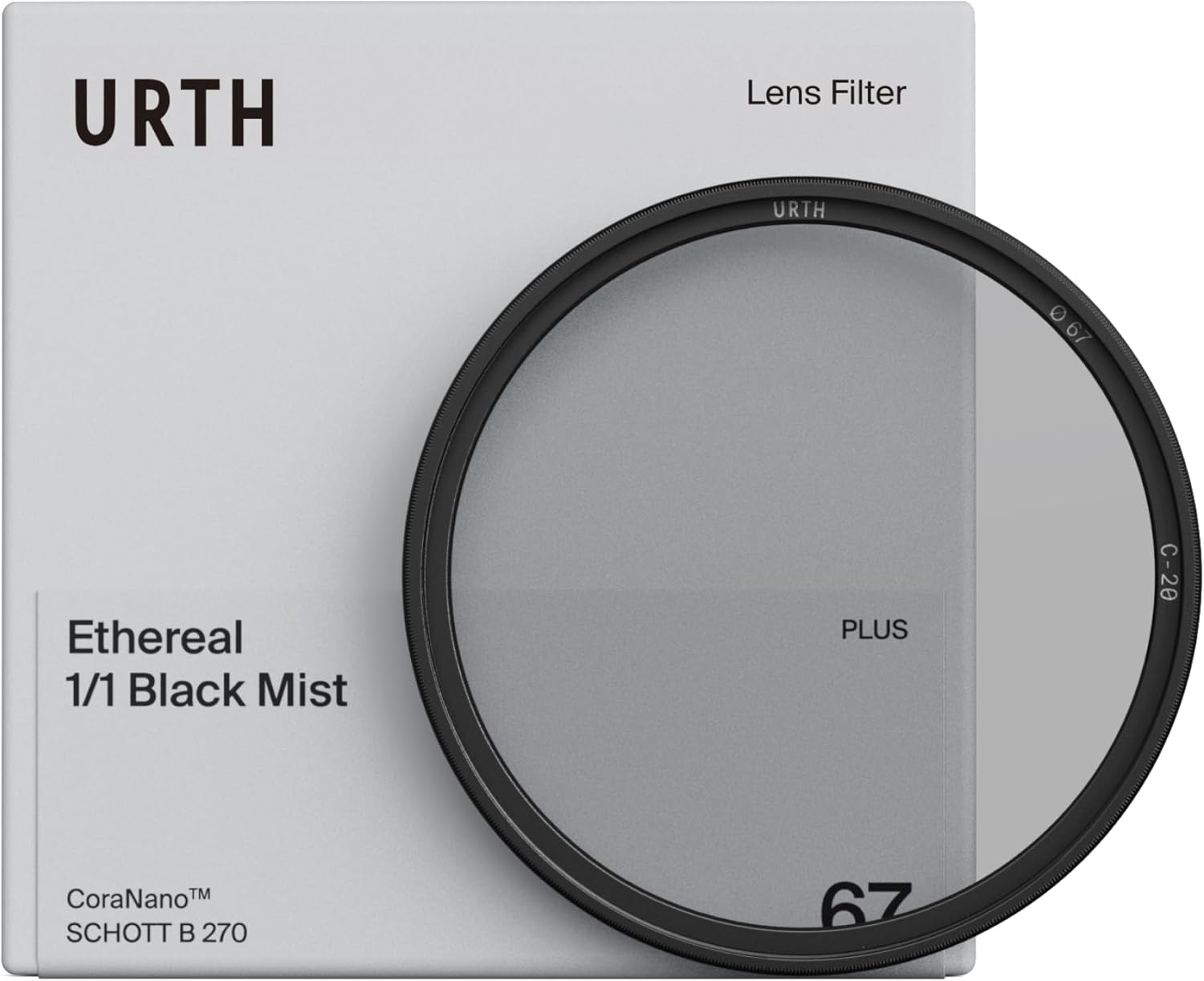 Urth 39mm Ethereal Black Mist ¹⁄₁ Diffusion Lens Filter (Plus+) - Cinematic Effect, 20-Layer Nano-Coated Light Dispersing Particles