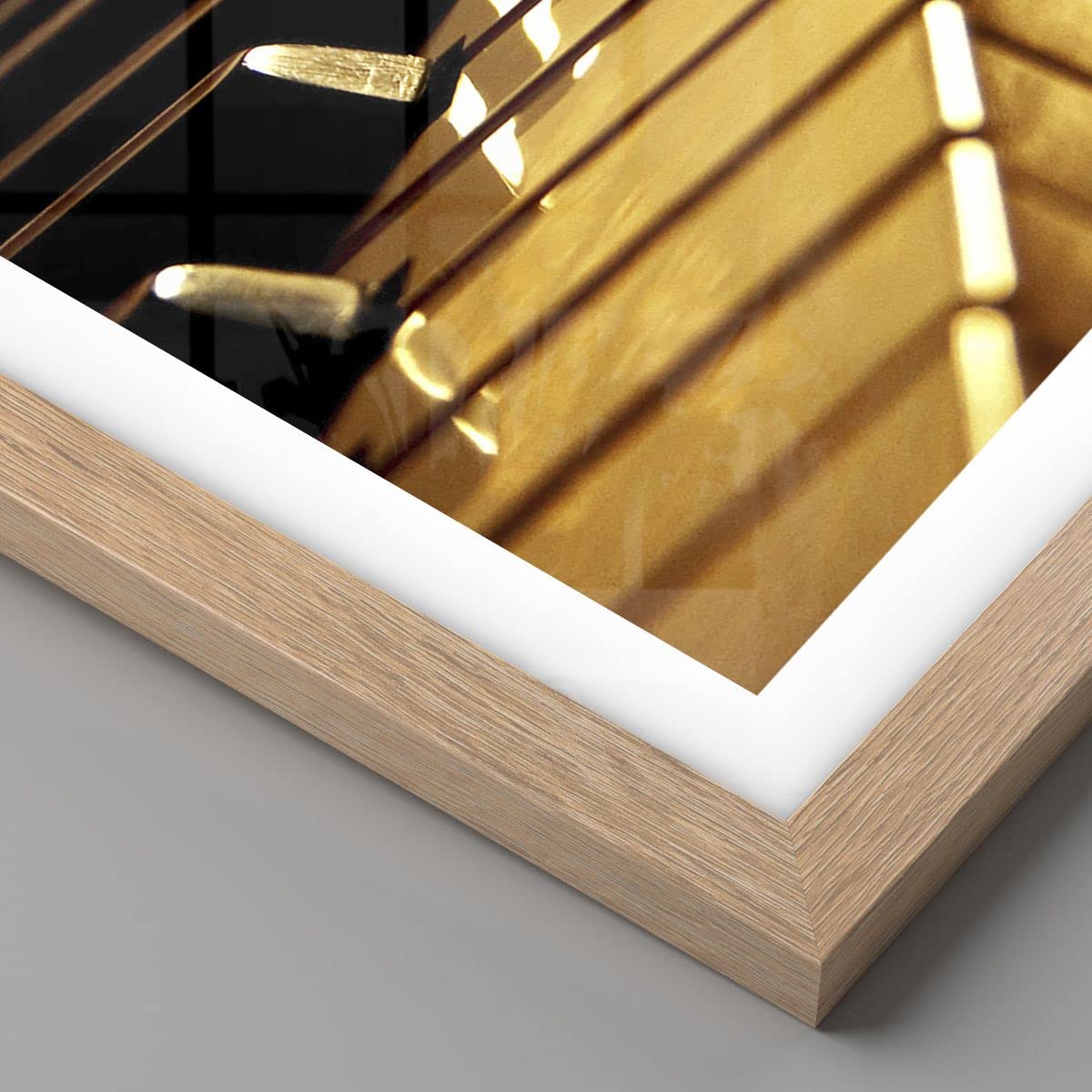 ARTTOR Poster Wandbild Kunstdruck 50x70cm Musik - 2200 - P2N | Klavier Konzert Vertikal mit hellem Eichenrahmen Wohnzimmer Schlafzimmer Küche Büro Wanddeko Kunstposter ARTTOR