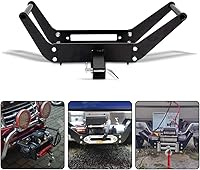 Vista 1 de Pismire Placa de montaje de cabrestante – Tamaño de 10 x 4 1/2 pulgadas, compatible con Jeep Wrangler TJ/LJ/YJ 1987-2006