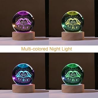 ZRENJHUS 3D Couple Crystal Ball Love Gifts for Her Valentine's Gifts for Women 60mm Glass Romantic Gift for Wife Globe Decor Love Gifts Anniversary Christmas Birthday Gifts