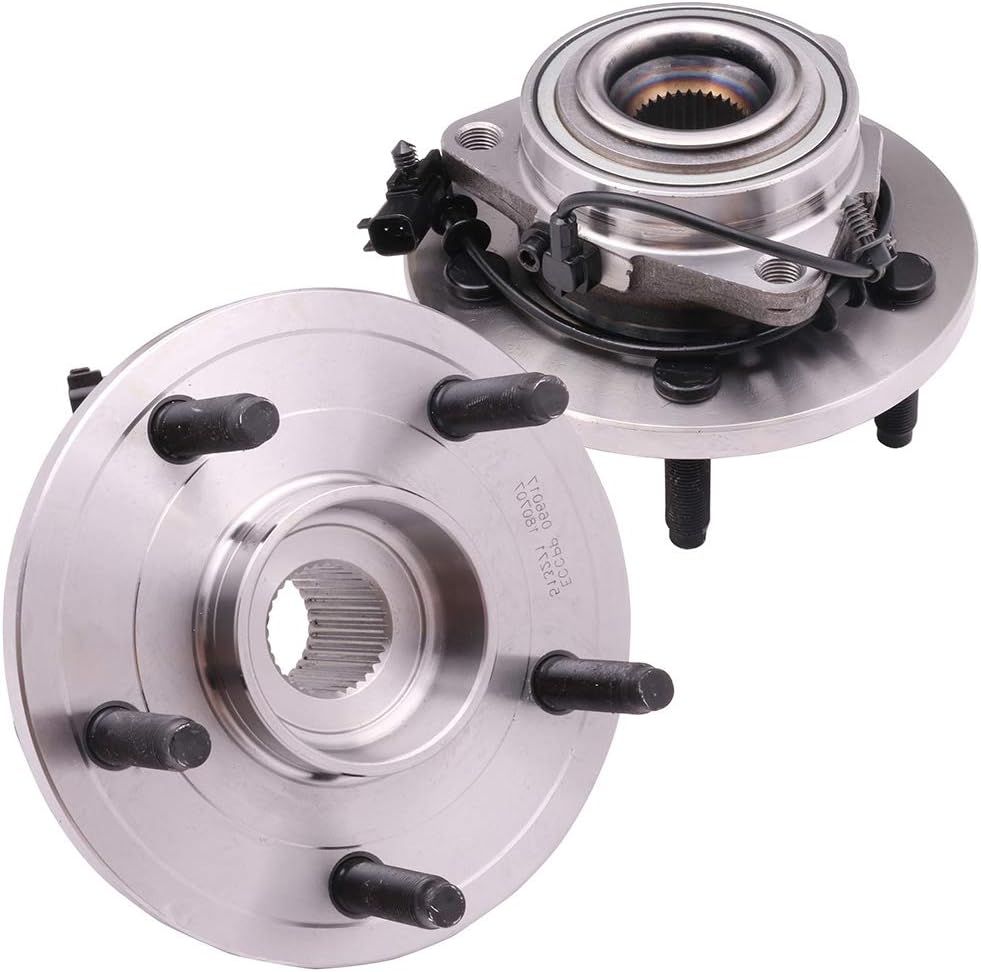 513271 Front Wheel Hub and Bearing Assembly Compatible with 2006-2009 for Dodge for Durango 2007-2009 for Chrysler for Aspen 5 Lugs W/ABS 2pcs