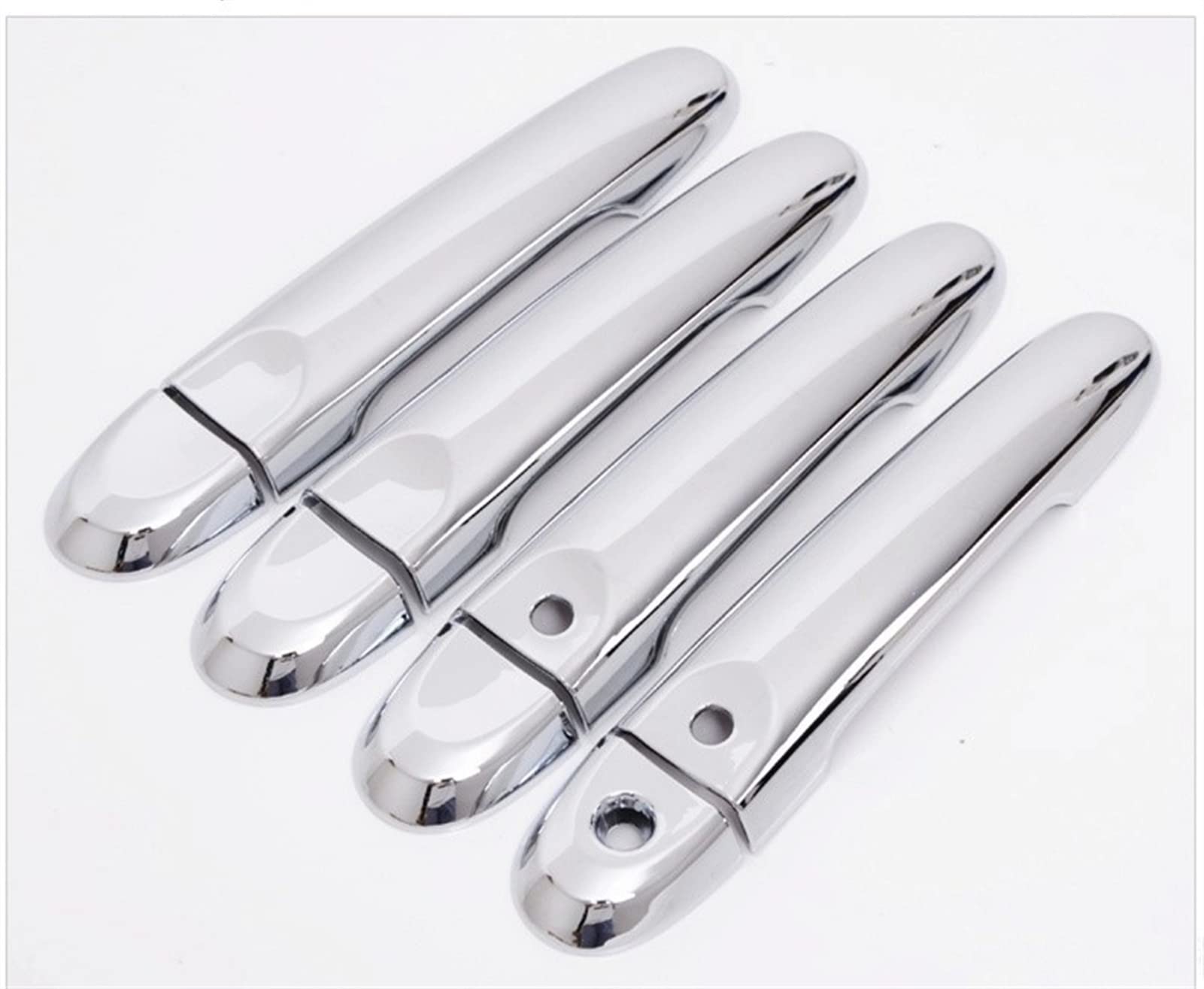 Fangziqq One Color For Nissan A&Lmera 2012-2016 Chrome Car Door Handle Cover 2 Smart Keyholes Car Inner Door Handle