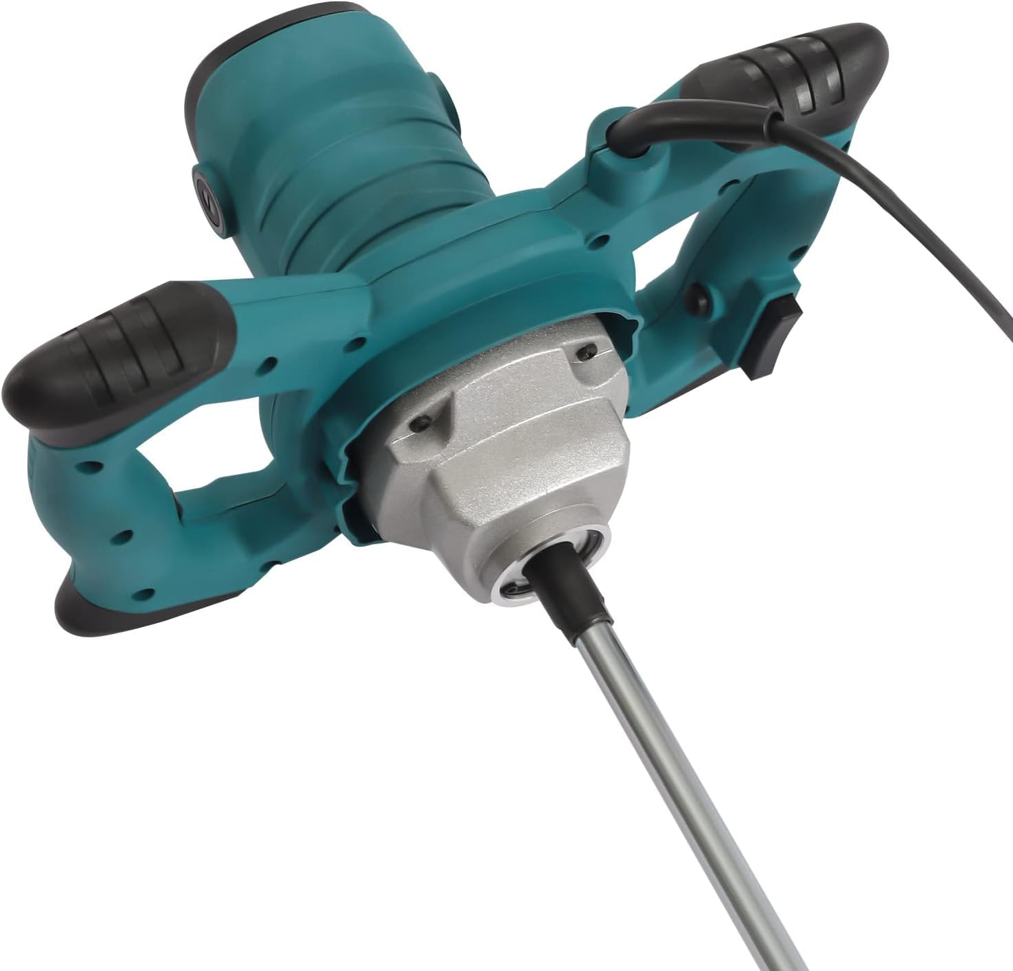 Miscelatore Elettrico, 2100W con Motore in Rame Puro, 6 velocità Regolabili per Calcestruzzo, Malta, Vernice e Intonaco, Design Portatile con Manico Ergonomico ed Asta Sganciabile Rapida,Green