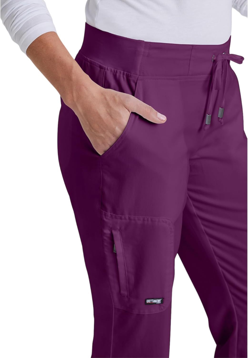 BARCO Grey's Anatomy Scrubs - Mia Scrub Pant for Women, Elastic Back Waist, Mid-Rise Shaped Leg Women's Scrub Pant - Image 6