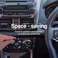 Vista 3 de USB Type C 3.0 and USB 3.0 Male to Female Flush Mount Cable Waterproof Kit Accessories Car Dash Panel Mount Adapter Converter Extension Extender for