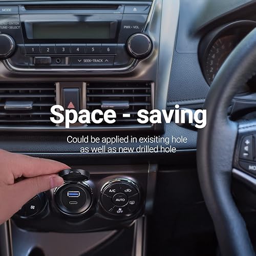 Miniatura 3 de Cable USB tipo C 3.0 y USB 3.0 macho a hembra de montaje empotrado a prueba de agua, accesorios de montaje en panel de tablero de automóvil,