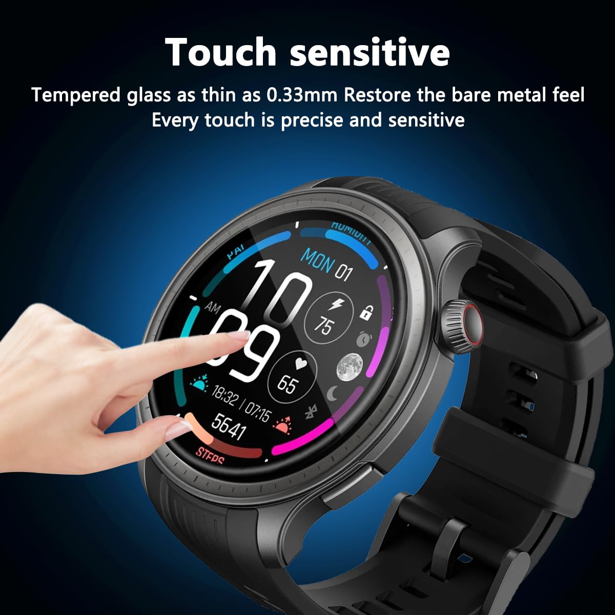 Pellicola Protettiva Vetro Temperato Per Amazfit Balance/Garmin Fenix E 47mm | 4 Pezzi | Anti-Graffio