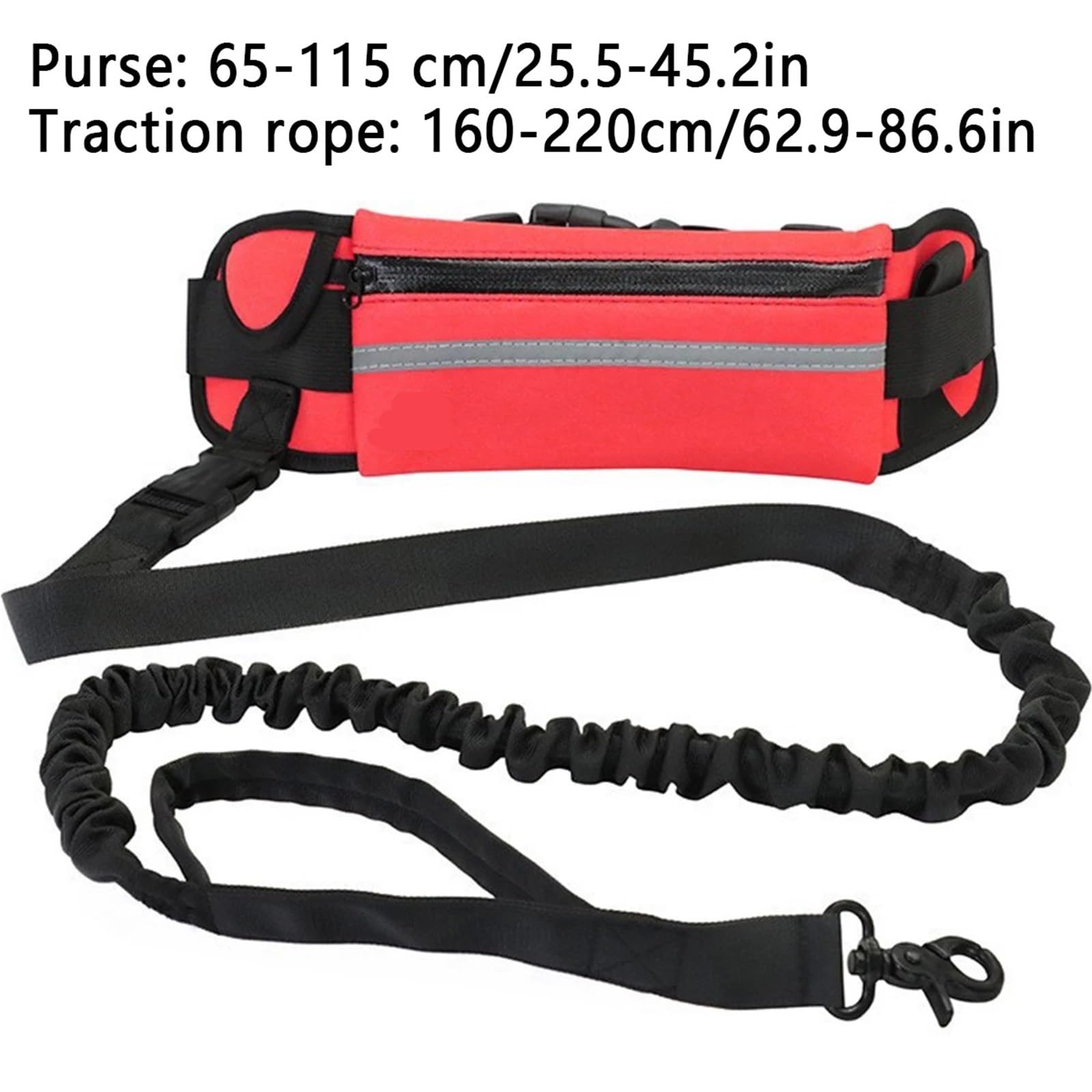 Joggingleine Hunde Hunde-Zugseilleine mit Gürteltasche, Nylon-Trainingsleine, Hundezubehör for Laufen, Gehen, Training, Wandern(Blue)