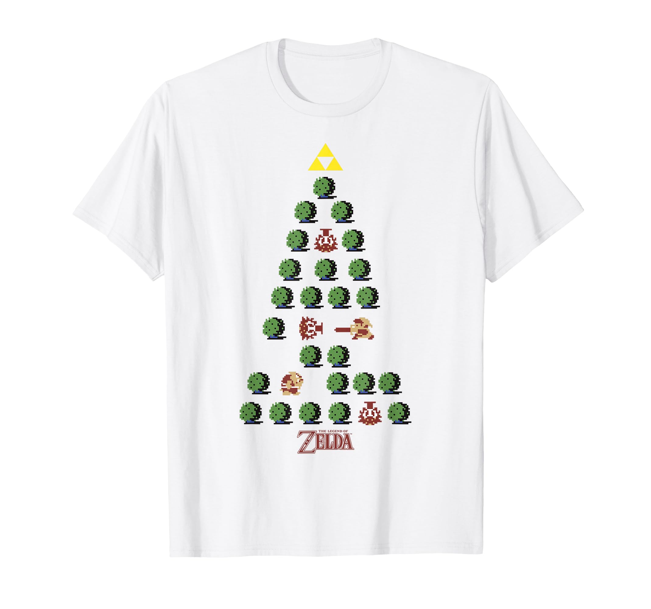 The Legend of Zelda 8-Bit Christmas Tree T-Shirt