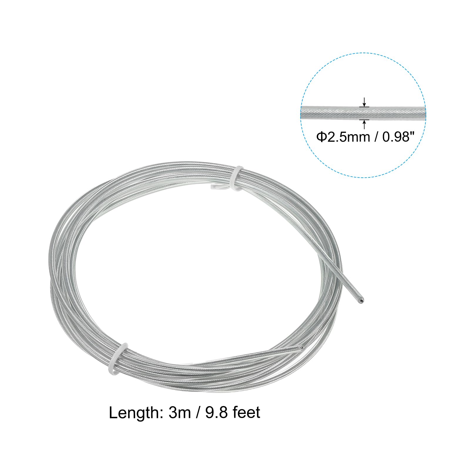 PATIKIL 10Ft Speed Jump Rope Replacement Cable - Image 2