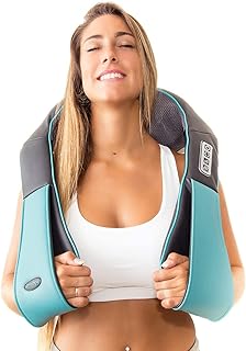 InvoSpa Shiatsu Back Shoulder and Neck Massager with Heat - Deep Tissue Kneading Pillow Massage - Back Massager, Shoulder Massager, Electric Full Body Massager - Massagers for Neck and Back