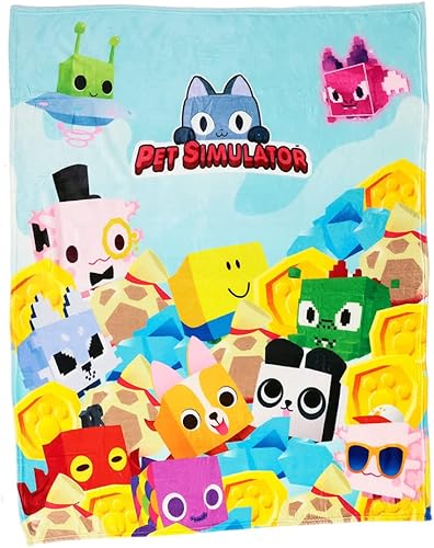 Pet Simulator - Manta de forro polar Core Pets (50 x 60, serie 1)