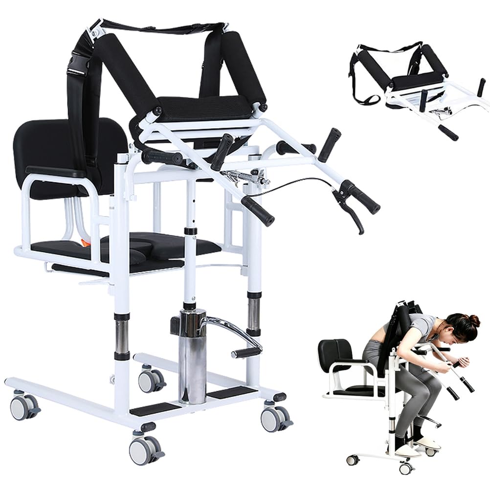 Sedia Trasferimento Pazienti con Sollevatore Idraulico, Portata 440 LBS