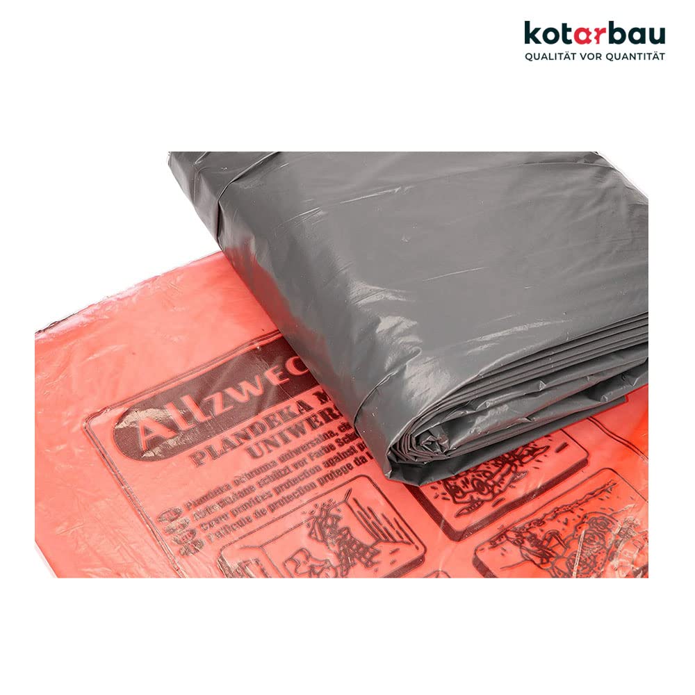 KOTARBAU® 25er Set Abdeckfolie 4x5m Extra Stark Staubschutzfolie Baufolie Plastikplane Allzweck-Folie Malerplane Malerfolie für Renovierung und Umzug
