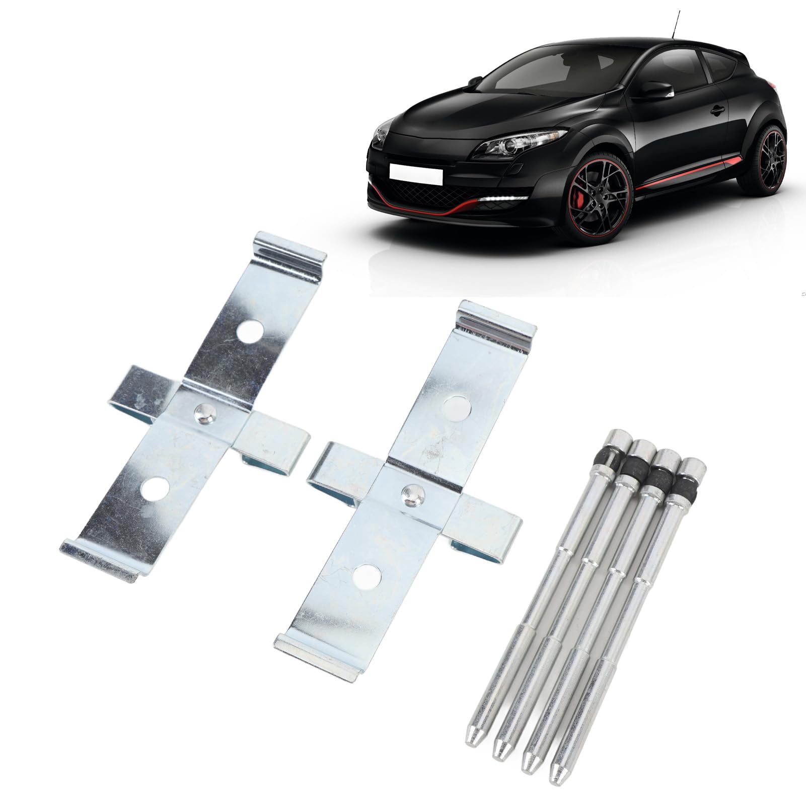 SIXRUN Kit Hardware Pinza Freno a Disco Anteriore Kit Perni Pastiglie Freno LX0469 per RS 250 265 275 SPORT Dal 2008 Al 2022 con Struttura in Metallo Vestibilità