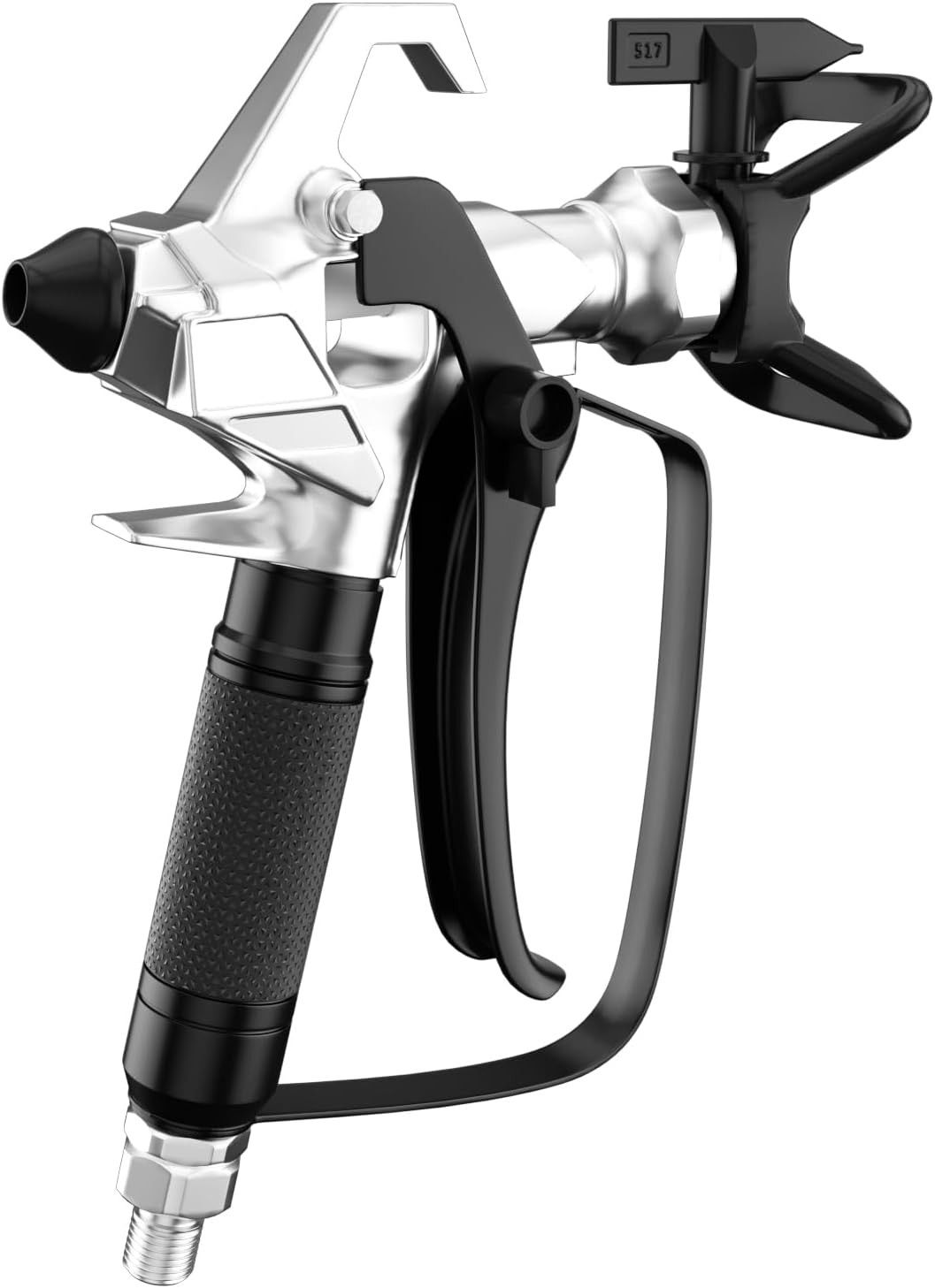 Airless Paint Sprayer - High Efficiency Thinning-Free Electric Spray Gun with Brass Nozzles & Extension Rod, Minimal Overspray for Home Interior/Exterior (Airless Paint Spray Gun)