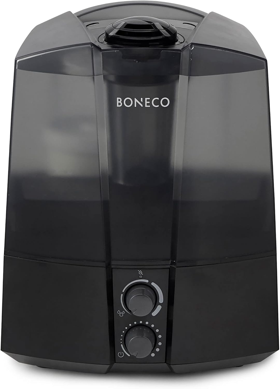 Front view of BONECO 7145 humidifier showing control dials.