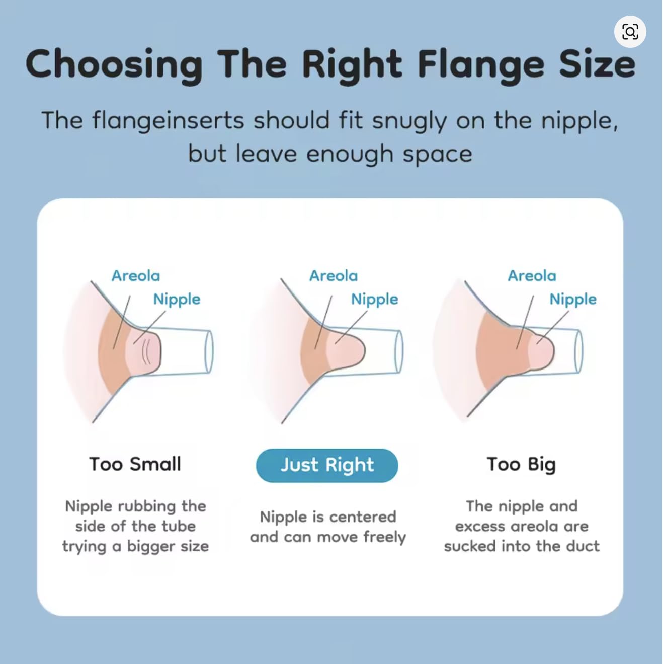 Breast Pump Flange Inserts for Small Nipples, Clear, Standard - Image 4