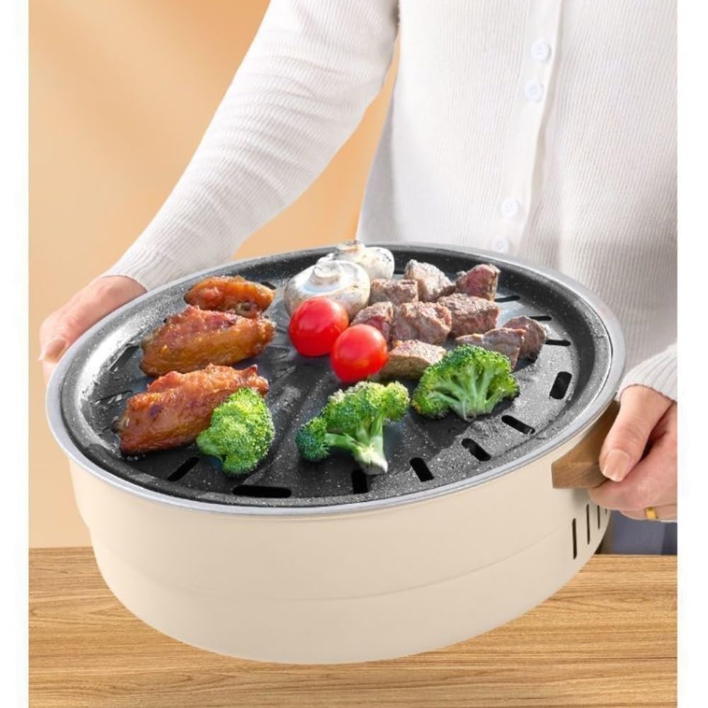 Fornello a Carbone Multifunzionale, Barbecue Portatile e griglia for la Preparazione del tè for Patio Domestico e Campeggio all'aperto