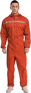Mono de trabajo antiestático para hombre, de una pieza, con capucha, con capucha, traje de trabajo, con rayas reflectantes, Color rosa coral., XL