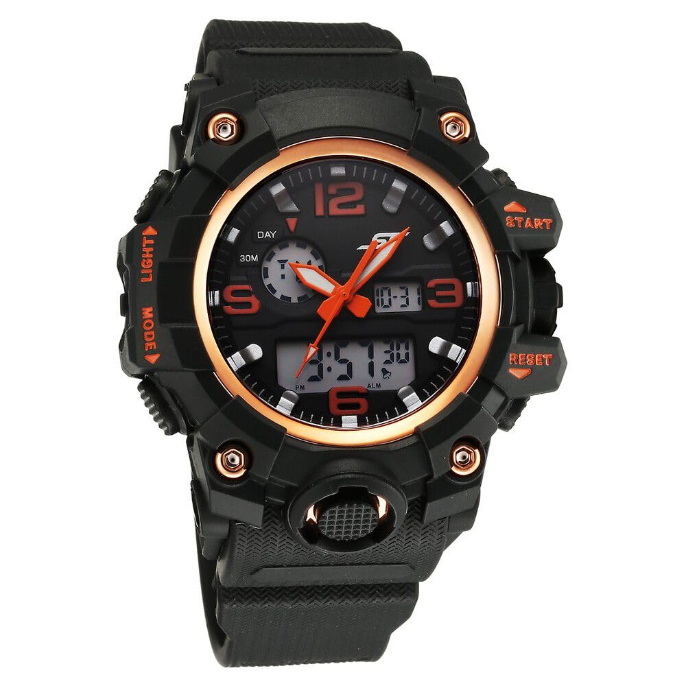 SF Sparq Ana Digi Black Dial Polyurethane Strap Watch for Men-77129PP04W (B0CSP9ND21) Amazon Price History, Amazon Price Tracker