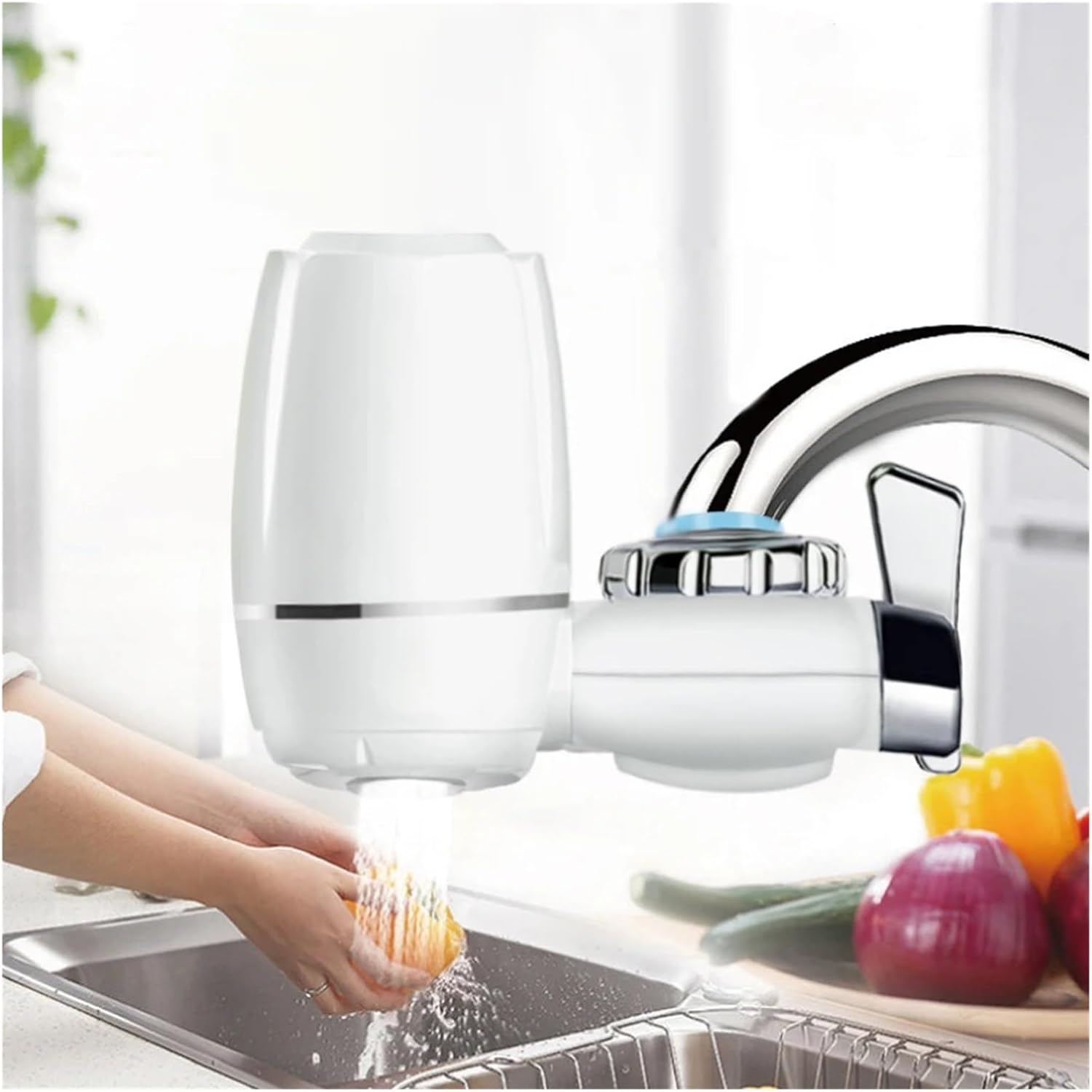 Water Filter Purifier For Tap, 7 Layers Purification Ceramic Removal Percolator(1 Purifier 2 filter)