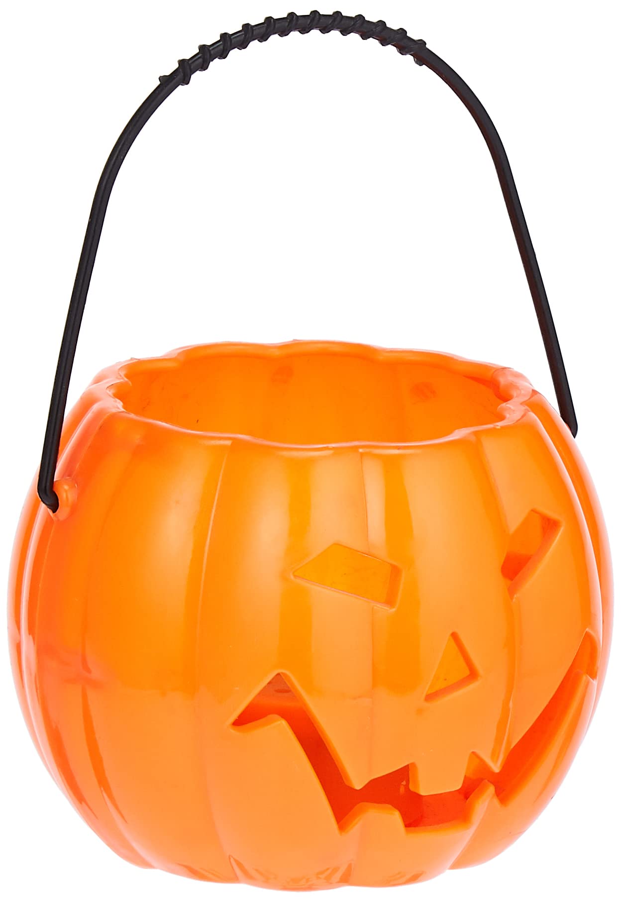 Party Magic Halloween Pumpkin Basket W/Lights & Sound, Multicolor, 90446