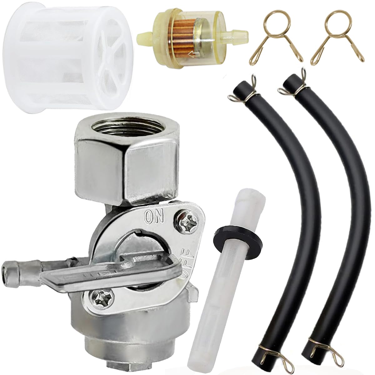 ZAMDOE Valvola di intercettazione del carburante del generatore M16x1,5mm Rubinetto del carburante per Predator 9000 8750 6500 4000 4375 per Centurion per Honda per Westinghouse per Generac generatore