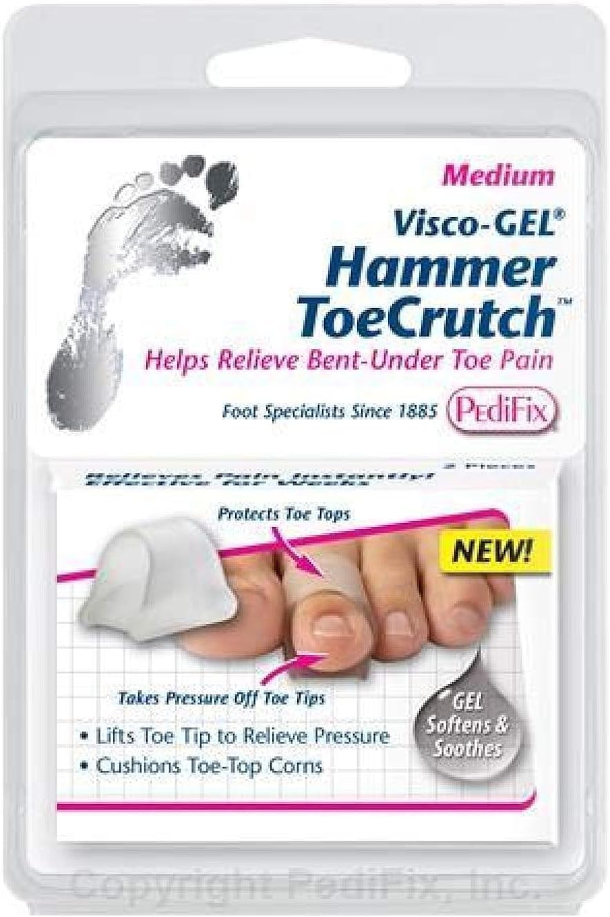 Pedifix Visco GEL Hammer Toe Crutch Item # 1037-M Medium 4 Total SMARTGEL TECH
